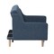 Flash Furniture Navy Faux Linen Split Back Futon Sofa-Wooden Legs HC-1035-NV-GG - alternate 5